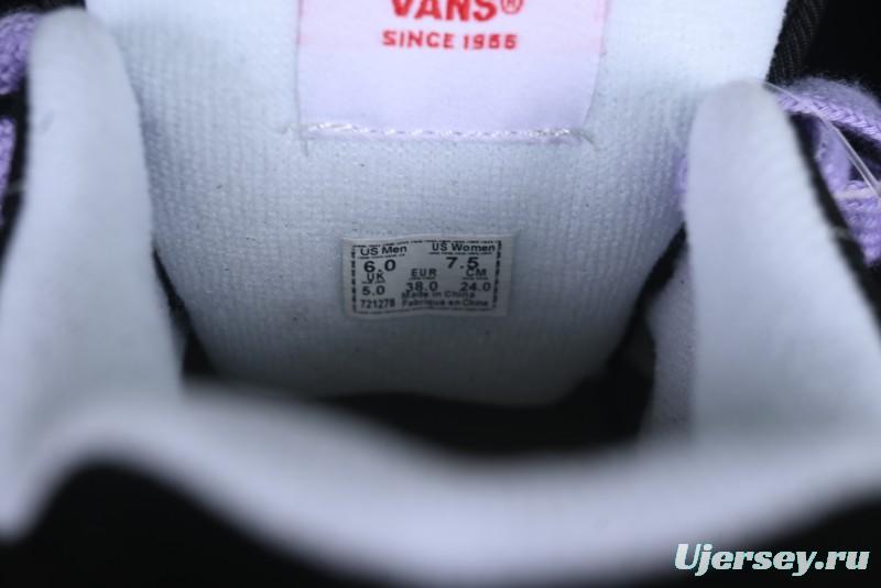 Vans Knu Skool Purple Grape Love Comfortable Fashion Slip-Resistant Wear-Resistant Low-Top Casual Skate Shoes - VN0009QC6BT1