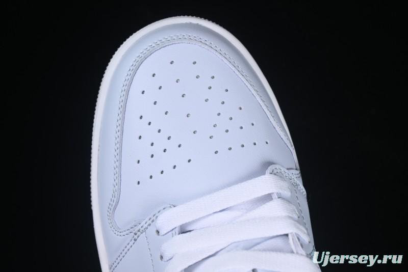 Nike Air Jordan 1 Low Casual Sneakers in Light Blue - FV8486-400