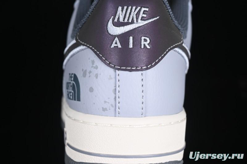 Nike Air Force 1 '07 Low The North Face Collaboration Embroidered Splash Design Casual Sneakers - DM6688-006