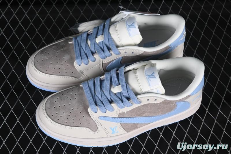 Nike Travis Scott x Fragment Design x Jordan Air Jordan 1 Low OG SP Casual Sneakers - LX1988-10