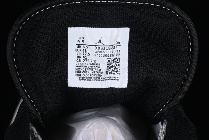 Nike Air Jordan 1 Low AJ1 Stussy White Black Leather Retro Basketball Shoes - XX3318-507