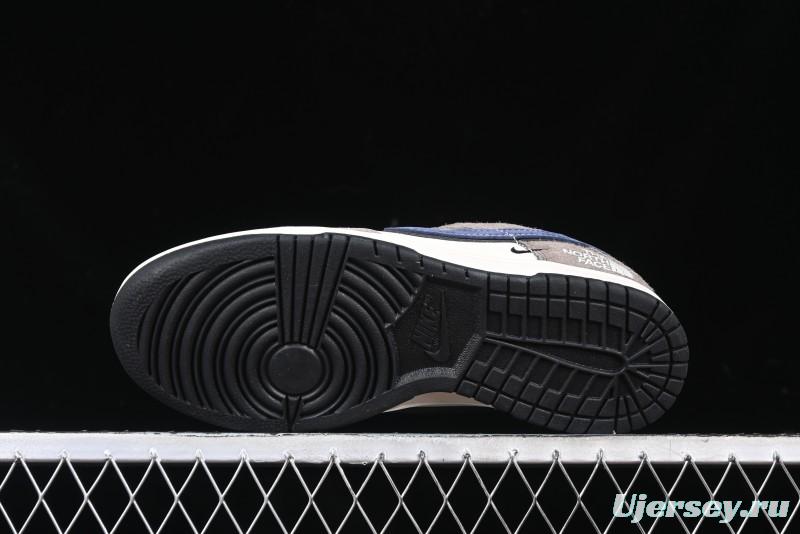 Nike SB Dunk Low The North Face Collaboration - Mysterious Grey Anniversary Edition Customized Low-Top Casual Skate Shoes - XS1086-006