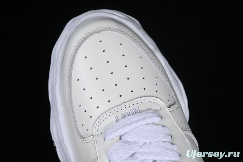 Wayne Original Sole Leather Low Sneaker with Deconstructed Ice Cream Sole - MMY
