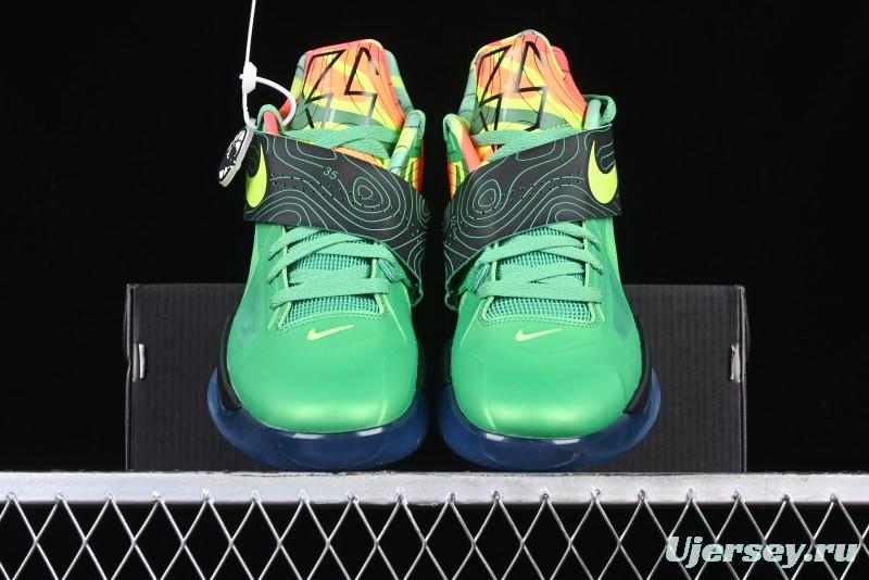 Nike KD 4 Weatherman All Star Basketball Shoes with Zoom Air Cushion and Adaptive Fit System - FN6247-300
