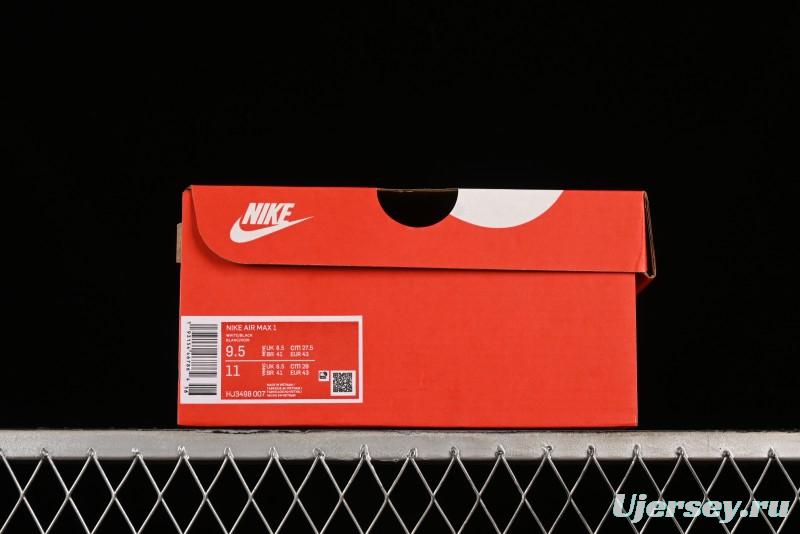 Nike Air Max 1 Retro Running Shoes with Half-Sole Air Cushion - HJ3498-007