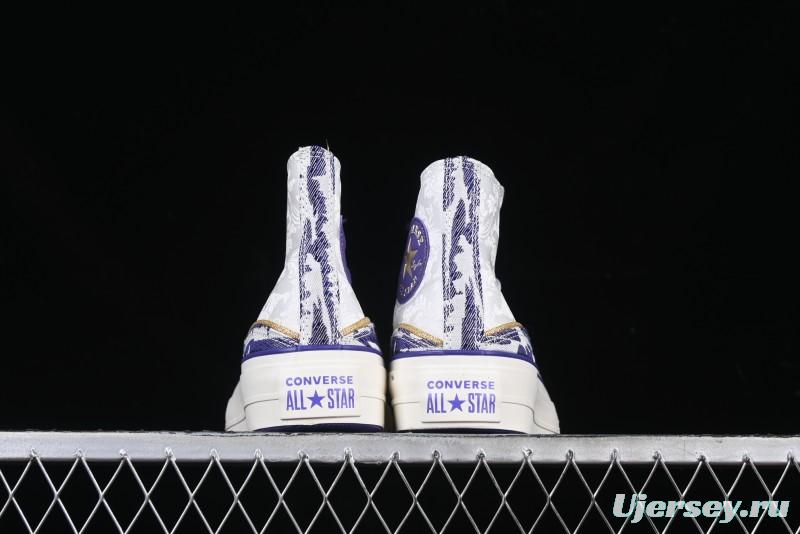 Converse 1970s CNY Year of the Snake Limited Edition High-Top Canvas Sneakers with Thick Sole - A13353C