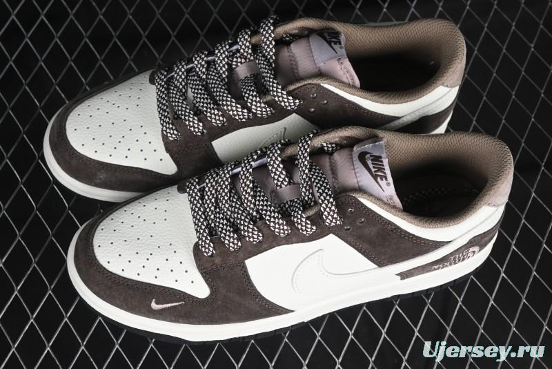 Nike SB Dunk Low The North Face Collaboration Black Brown Anniversary High-End Custom Low-Top Casual Skate Shoes - DJ2024-058