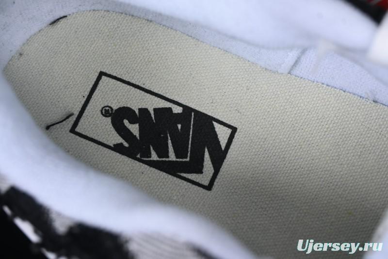 Vans Knu Skool Checkerboard Washed Denim Low-Top Casual Skate Shoes - VN000CS0239