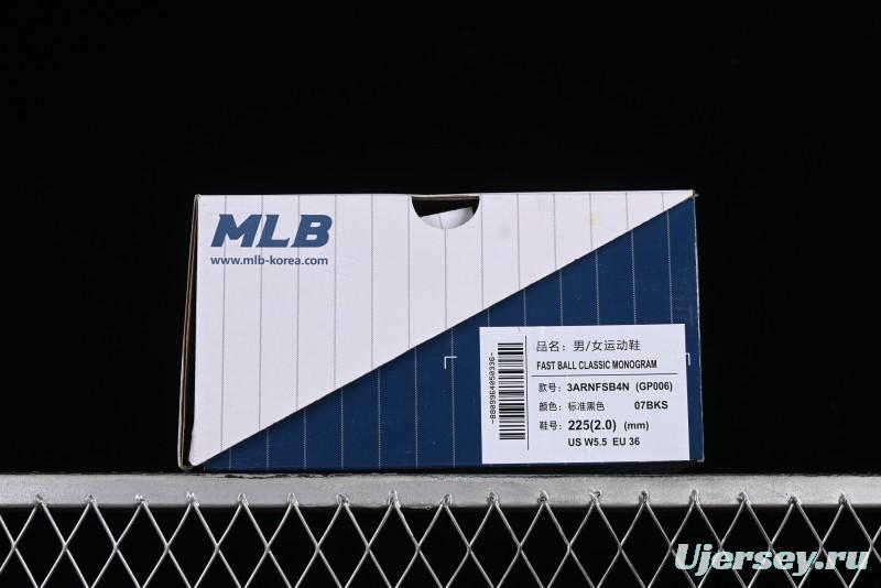 New York Yankees NY MLB Fast Ball Classic Monogram 24SS Retro Casual Running Shoes - 3ARNFSB4N07BKS