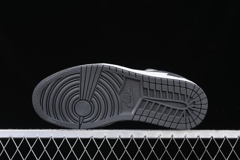 Nike Air Jordan 1 Low Stussy Collaboration - Signal Black Retro Basketball Shoes - XX3318-966