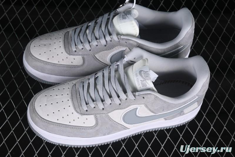 Nike Air Force 1 '07 Low Chrome Hearts Collaboration Silver Grey Low-Top Casual Sneakers - FZ0188-032