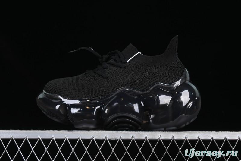 Grounds Big Bubble High Platform Sneakers Black - AJE5