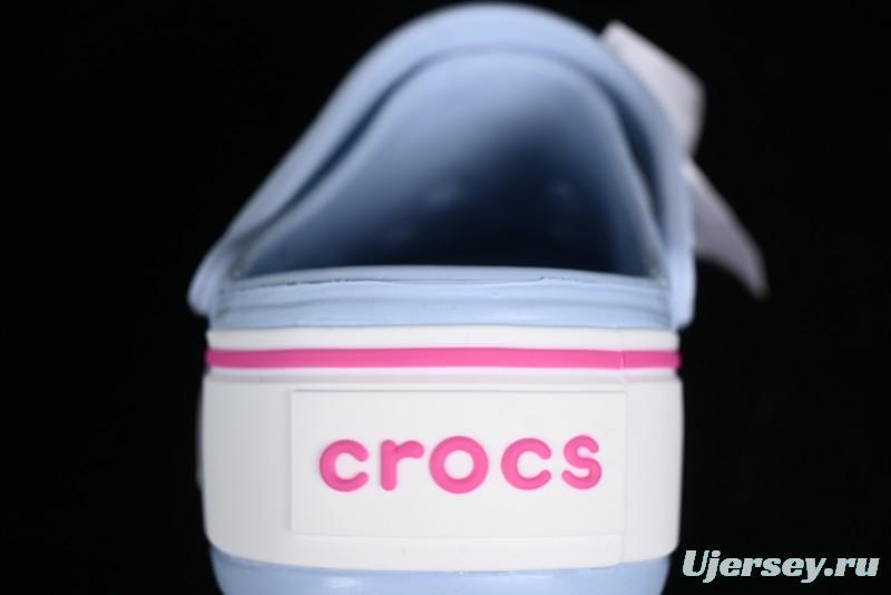 Crocs Crocband Platform Rainbow Comfortable Thick-Soled Clogs - B.D4