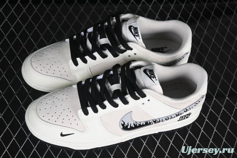 Nike SB Dunk Low UN Collaboration Anniversary Custom Sneakers with Black Swoosh - DJ2024-068