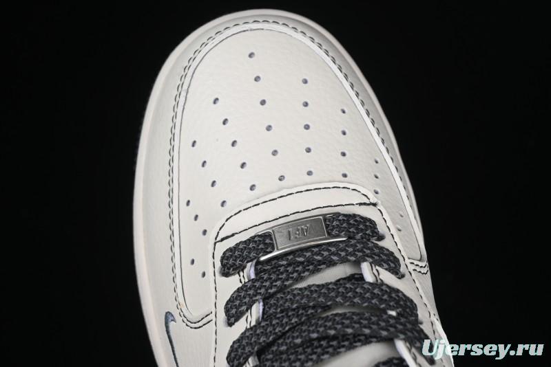 Nike Air Force 1 '07 Low Stussy Collaboration Embroidered Mini Swoosh Casual Sneakers - XZ6188-630