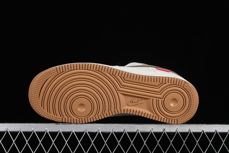 Supreme x Nike Air Force 1 '07 Low Skateboarding Shoes - Coffee Brown - HD1968-019