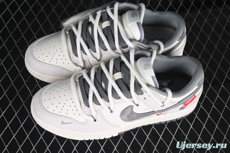 Nike SB Dunk Low Carhartt x Supreme Collaboration Anniversary Edition Customized Low-Top Casual Skate Shoes - YX5066-239