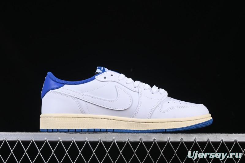 Nike Travis Scott x Air Jordan 1 Low OG AJ1 Reverse Swoosh Sneakers - DM7866-104