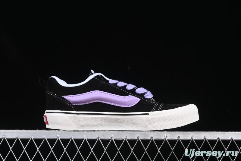 Vans Knu Skool Purple Grape Love Comfortable Fashion Slip-Resistant Wear-Resistant Low-Top Casual Skate Shoes - VN0009QC6BT1