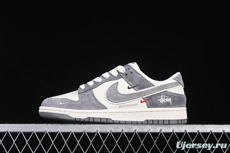 Nike SB Dunk Low Stussy Anniversary Customized Low-Top Casual Skate Shoes - YX5066-252