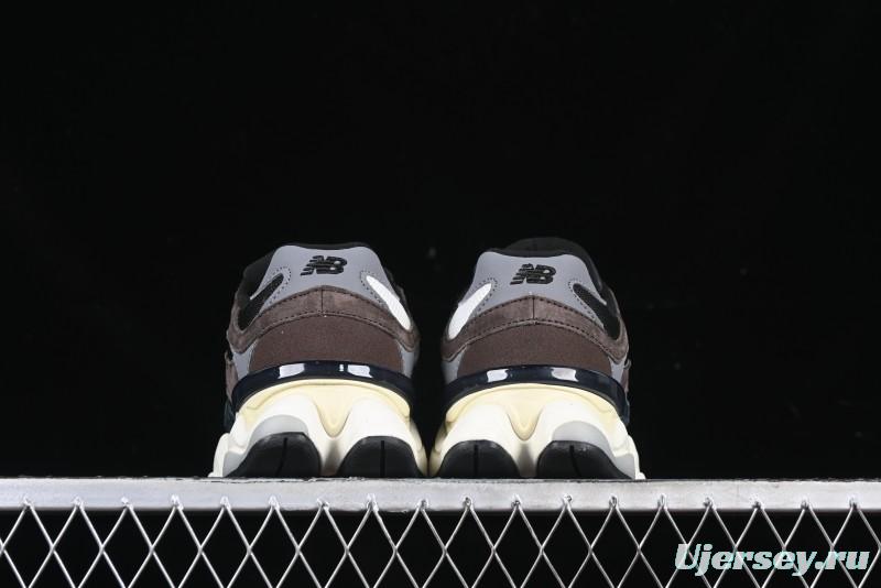 New Balance 9060 Retro Casual Running Shoes with ABZORB Cushioning Technology - U9060BRN