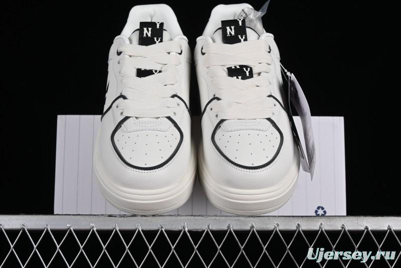 MLB Chunky Liner Basic New York Yankees Thick Sole Casual Sneakers with 6cm Height Increase - 3ASXCLR3N50WHS