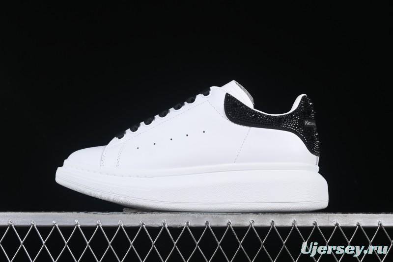 Alexander McQueen Oversized Sneakers with Black Suede Heel Detail - D.E5