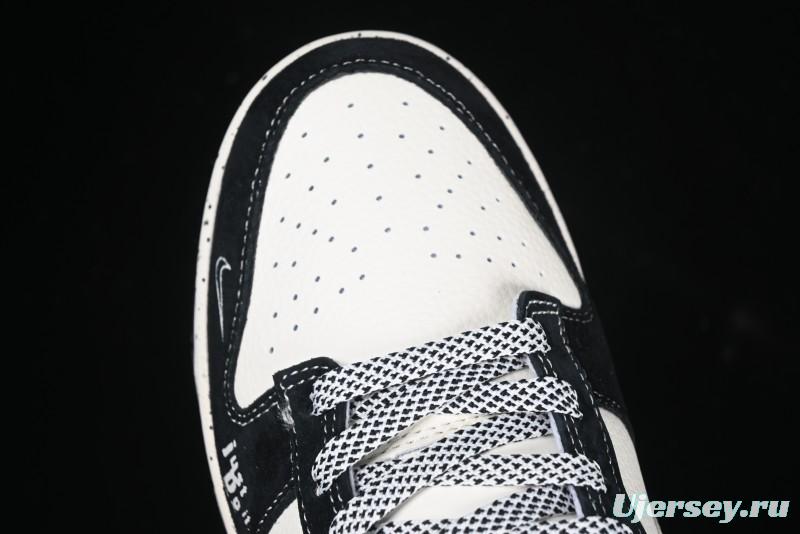 Nike SB Dunk Low The North Face Collaboration Beige Black Iridescent Swoosh Anniversary Custom Low-Top Casual Skate Shoes - DM6868-018