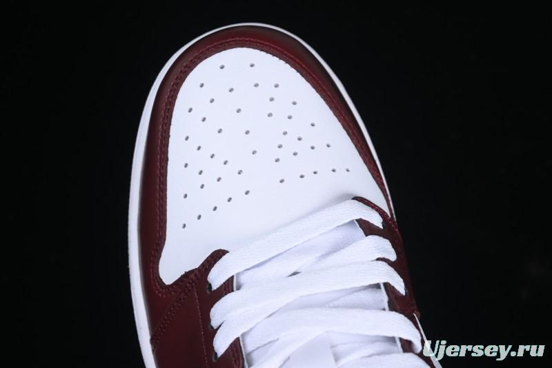 Nike Air Jordan 1 Low AJ1 White University Red Casual Sneakers - HF3148-102