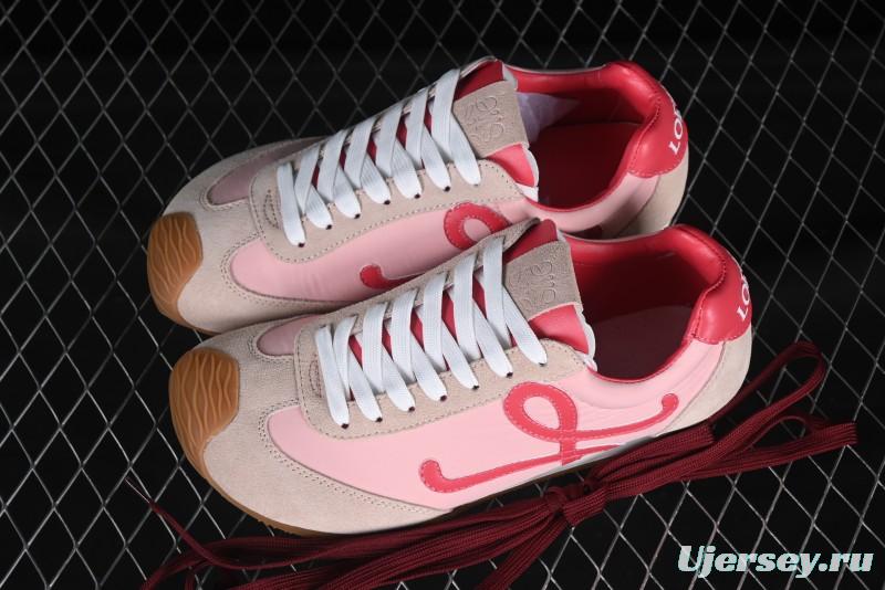 Loewe Ballet Runner 2.0 Sneakers Retro Style Lightweight Casual Sports Shoes - Pink Rose