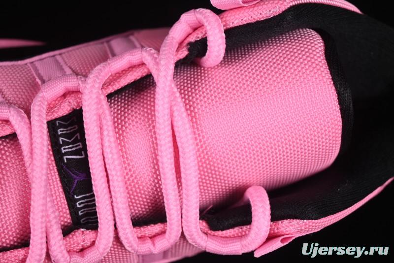 Nike Air Jordan 11 Retro High Top Basketball Shoes in Black Pink - CT8012-500