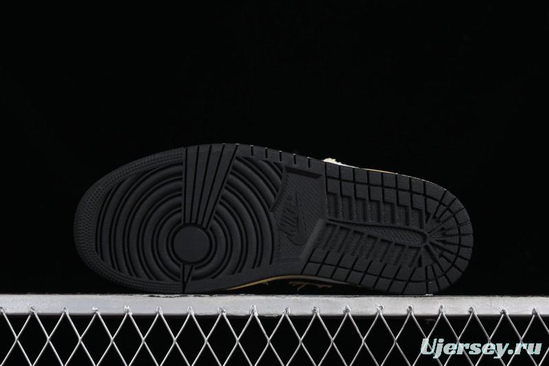 Nike Air Jordan 1 Low SE "WRMK" AJ1 Sashiko Stitch Low-Top Casual Sneakers - FN7670-493