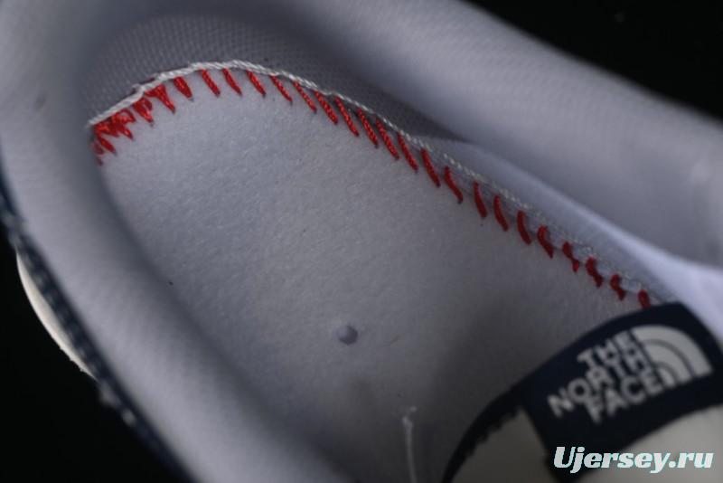 Nike Air Force 1 '07 Low The North Face Collaboration Grey Blue Double Swoosh Casual Sneakers - XS1958-520