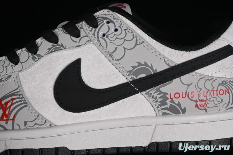 Nike SB Dunk Low Chinese New Year Limited Edition - Gray Dragon Anniversary High-End Custom Low-Top Casual Skate Shoes - XP3802-330