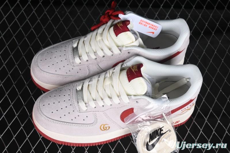 Nike Air Force 1 '07 Low Gucci Collaboration Year of the Snake Limited Edition Red Snake Sneakers - XZ6188-020