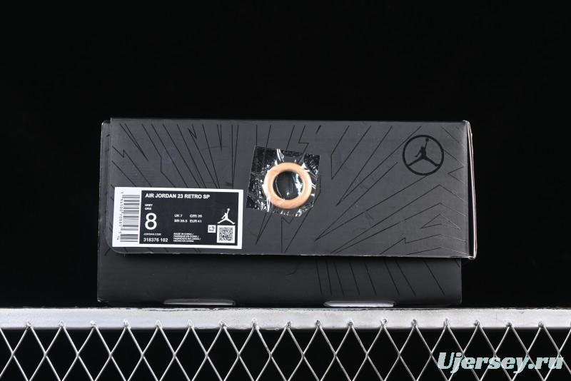 Nike Air Jordan 23 AJ23 Mid Retro Casual Basketball Shoes with Visible Air Cushion - 318376-102