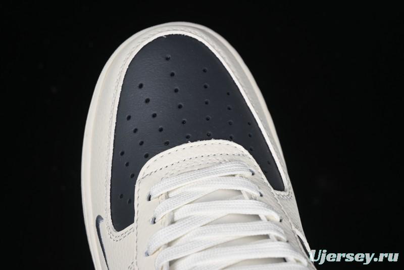 Nike Air Force 1 '07 Low Stussy Collaboration - Light Grey Triple Swoosh Low-Top Casual Sneakers - KK1988-037