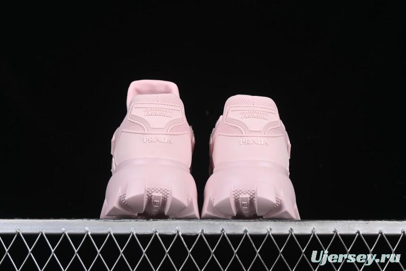 Prada Cloudbust Air Thunder Lifestyle Low-Top Sneakers with Anti-Slip and Wear-Resistant Design - 1E819L