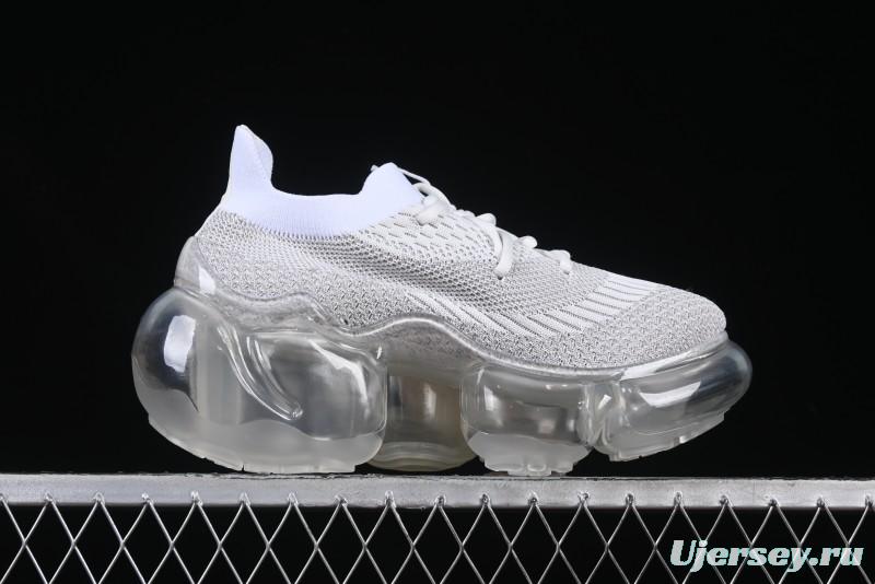 Grounds Big Bubble Heightening Platform Sneakers White Gray - AJE5