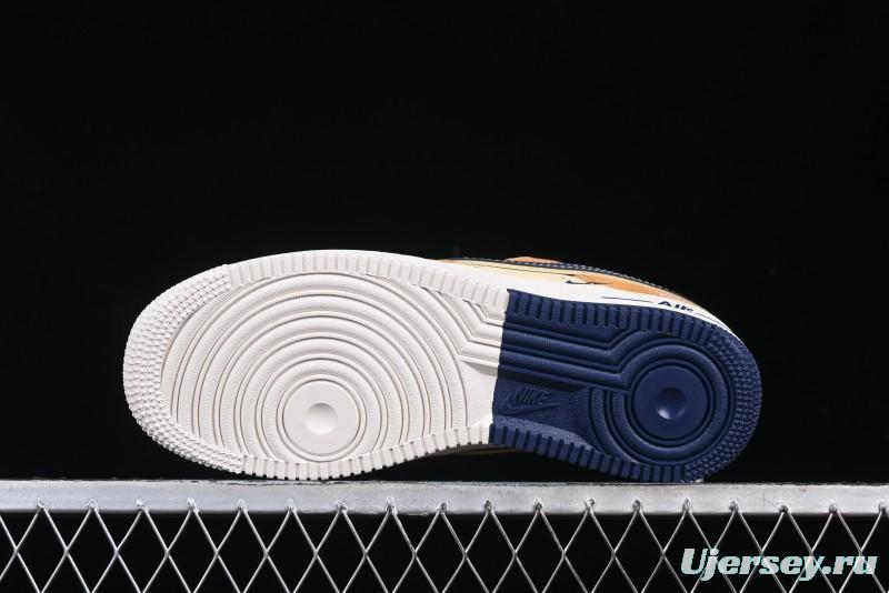 Nike Air Force 1 '07 Low The North Face Collaboration Sport Orange Low-Top Casual Sneakers - DM6688-053