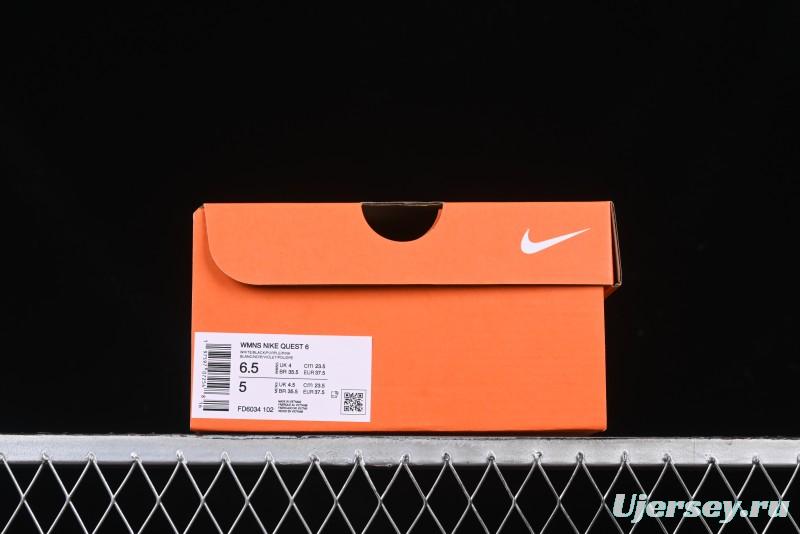 Nike Quest 6 Extreme Series Cushioned Lightweight Running Shoes - FD6034-102