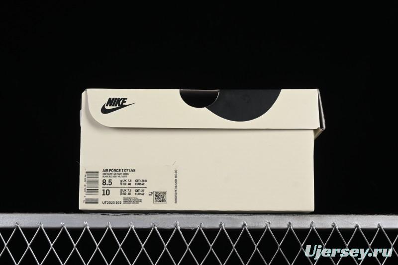 Nike Undefeated x Air Force 1'07 Low Military Green Hemp Rope Casual Sneakers - UT2023-202