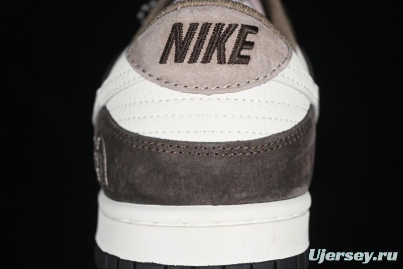 Nike SB Dunk Low The North Face Collaboration Black Brown Anniversary High-End Custom Low-Top Casual Skate Shoes - DJ2024-058