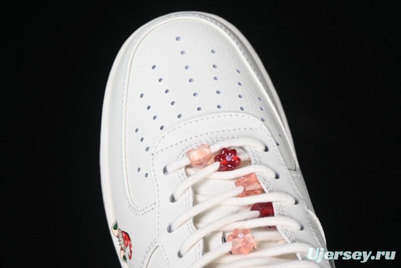 Nike Air Force 1 '07 Low "Grandma Christmas" Limited Edition Custom Casual Sneakers - FZ5068-616