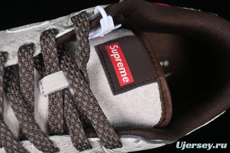 Nike SB Dunk Low Supreme Year of the Snake Limited Edition Grey Python Print Anniversary Custom Low-Top Casual Sneakers - XS1086-018