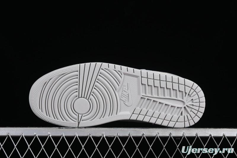 Nike Air Jordan 1 Low AJ1 White Grey Low-Top Lifestyle Basketball Shoes - DC0774-103