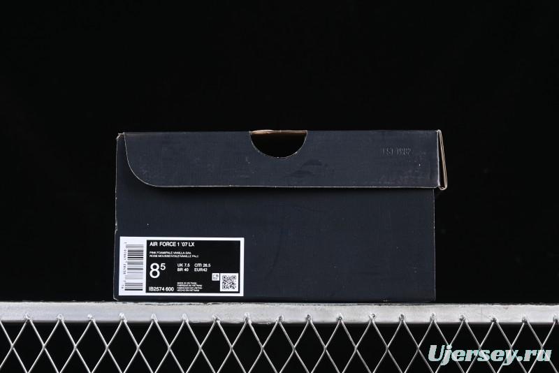 Nike Air Force 1 '07 Low White Pink Swoosh Casual Sneakers - IB2574-600