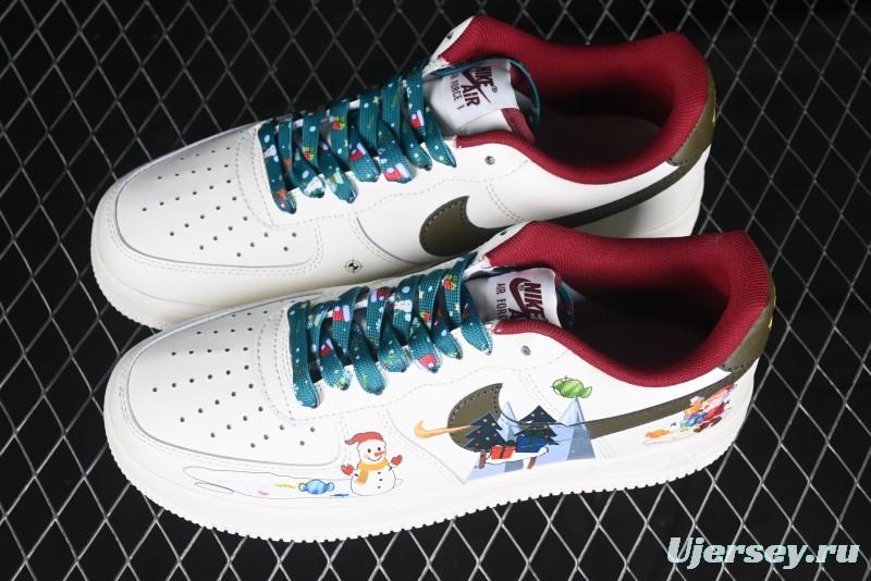 Nike Air Force 1 '07 Low Custom Christmas Party Casual Sneakers - DM0970-132