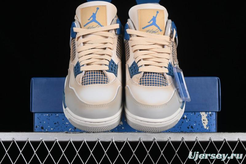 Nike Air Jordan 4 Retro Basketball Shoes Blastoise Collaboration - 308797-105