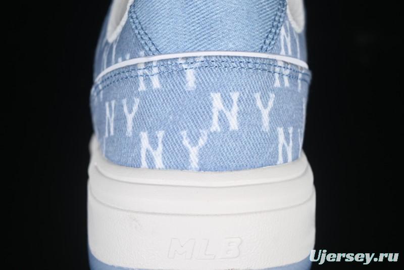 New York Yankees Chunky Liner Mid Denim Monogram Sandals with Thick Sole - 3ASXS015N50BLS